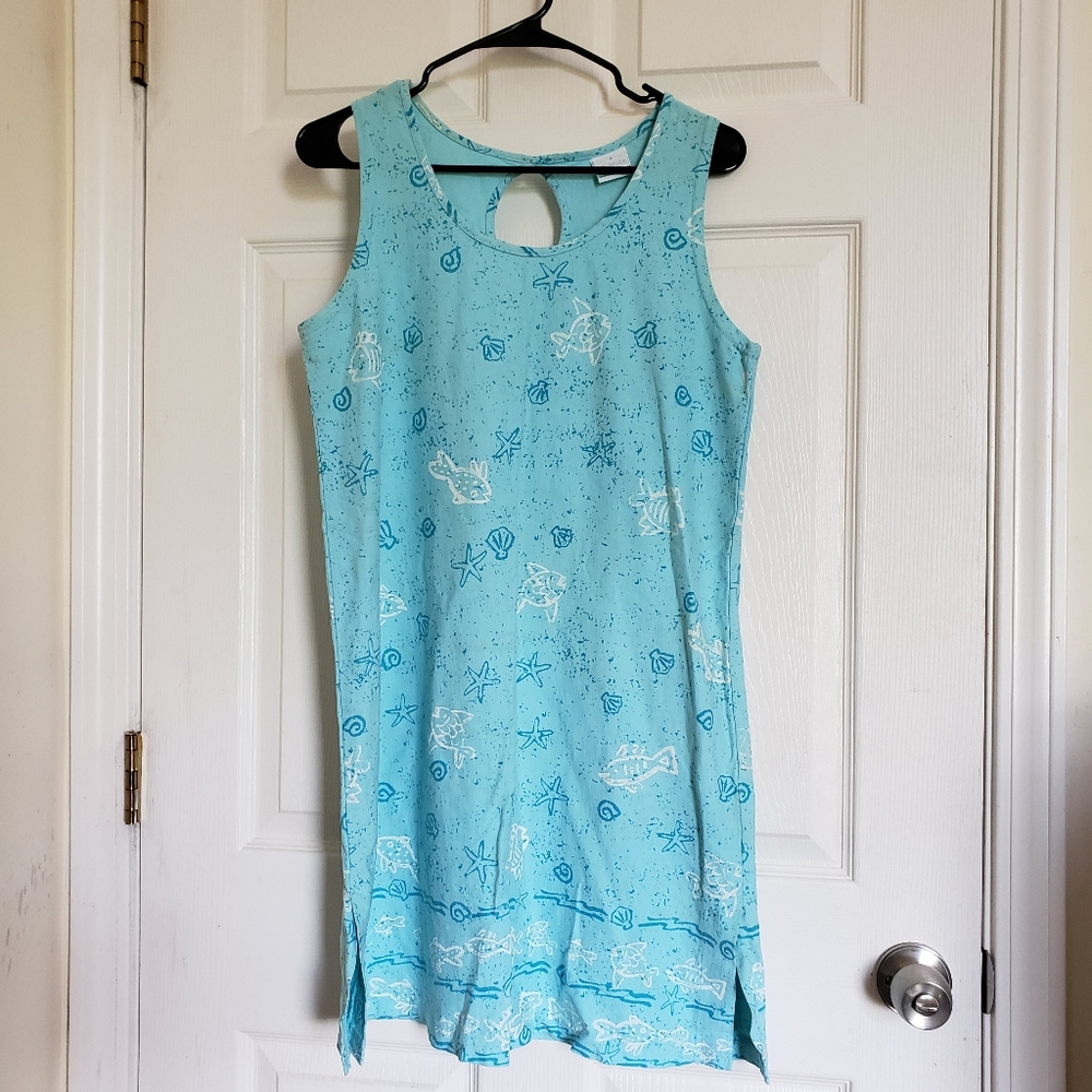 Vintage ON WHITE California Beach Summer Dress